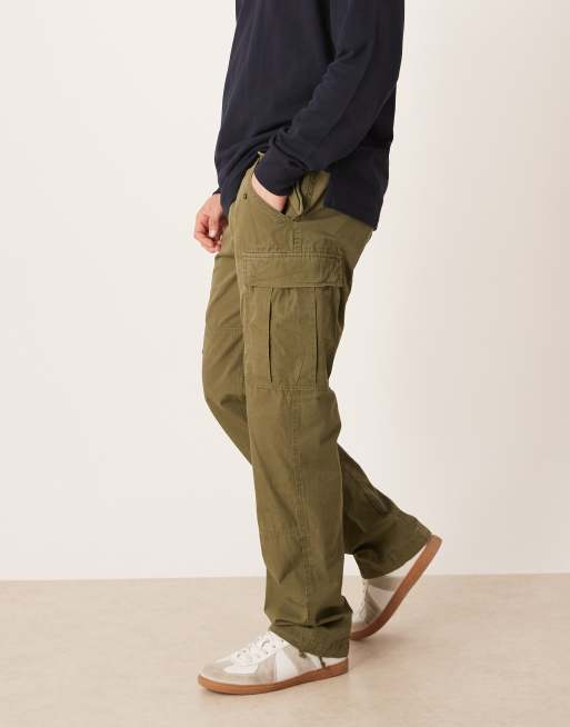 Polo Ralph Lauren – Leichte, rustikale Cargohose aus Canvas in Olivgrün, 3 von 5