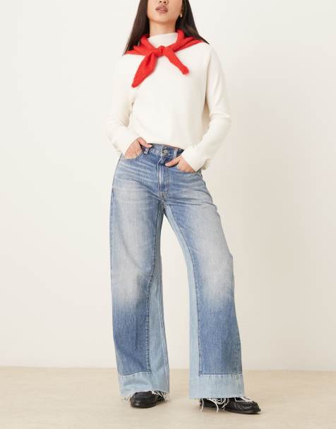 Polo Ralph Lauren - Lichtgewicht jeans met wijde pijpen in mid-wash - view 1