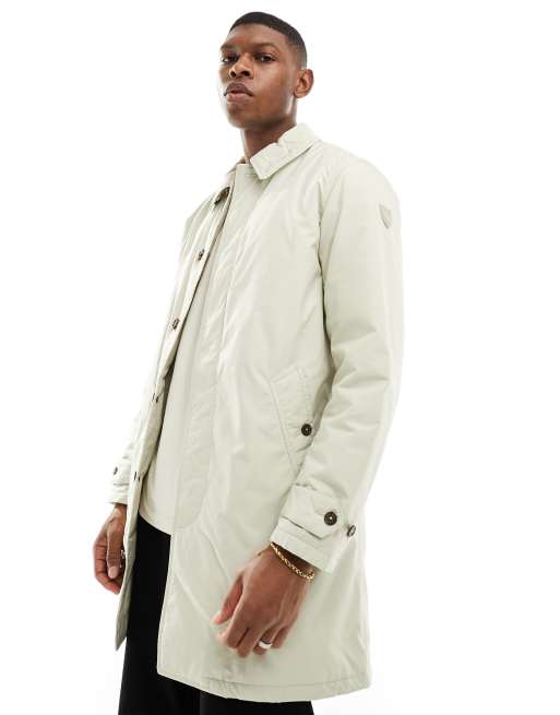 Polo Ralph Lauren lined walking coat in light grey ASOS