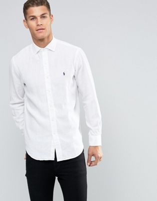 Polo Ralph Lauren Linen Shirt In Custom 
