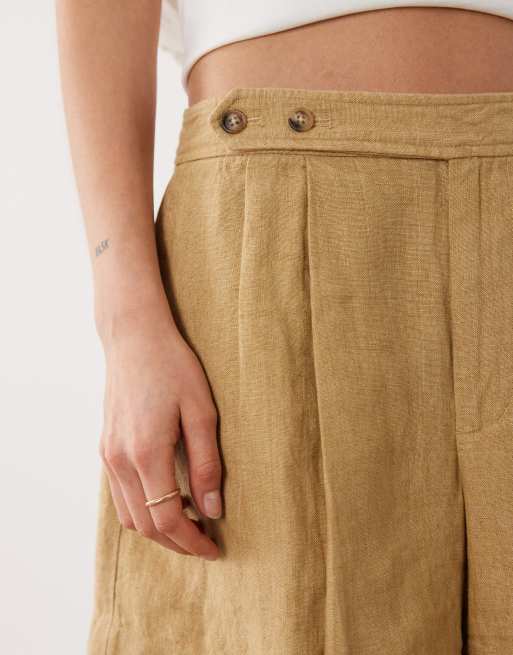 Polo Ralph Lauren linen woven shorts in camel, 2 of 5