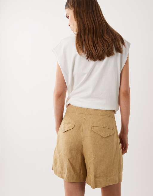 Polo Ralph Lauren linen woven shorts in camel, 4 of 5
