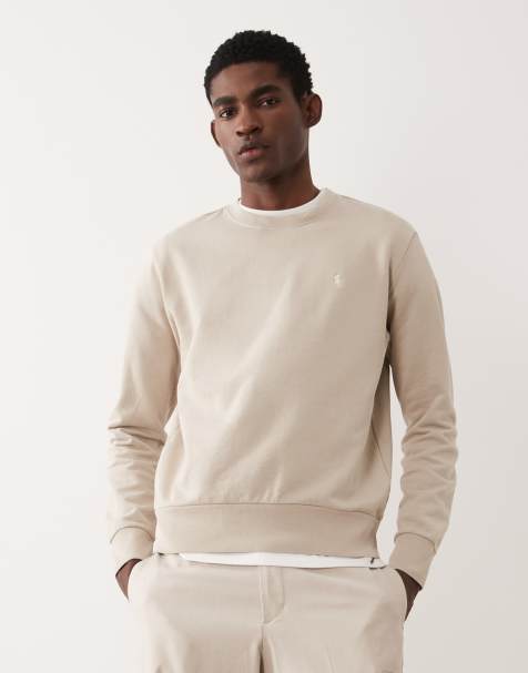 Polo Ralph Lauren – Ljusbeige sweatshirt i loopback jersey med ikonlogga - view 1