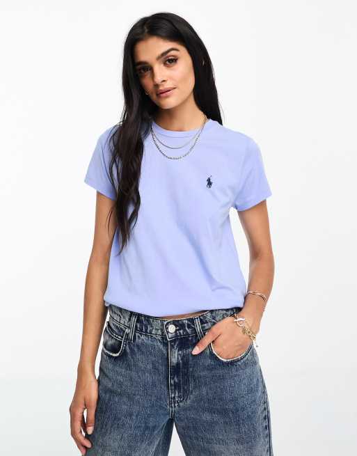 Polo Ralph Lauren – Ljusblå t-shirt med klassisk logga
