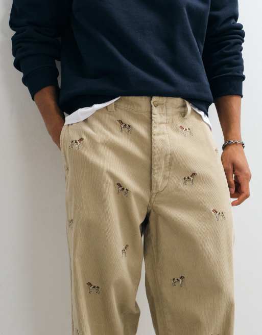 Polo Ralph Lauren – Ljusbruna, vävda byxor, 4 av 5