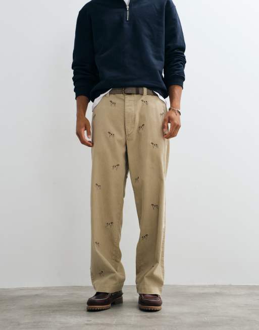 Polo Ralph Lauren – Ljusbruna, vävda byxor, 5 av 5
