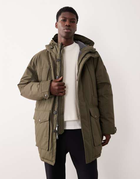 Polo Ralph Lauren – Lnnx – Mörkgrön parkas i isolerad bomullstwill - view 1