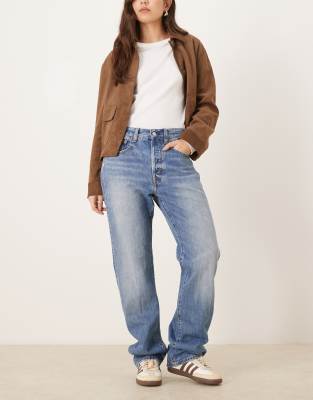 Polo Ralph Lauren - Locker geschnittene Jeans in Mittelblau mit geradem Bein