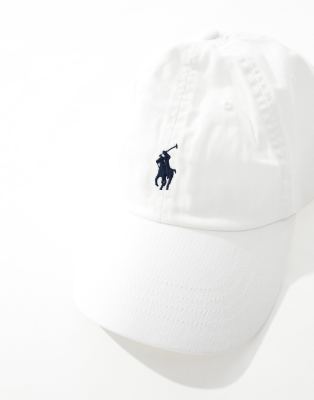 Polo Ralph Lauren logo baseball cap in white