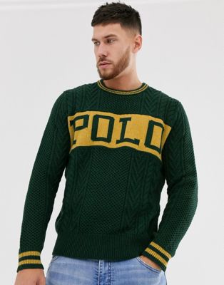 polo ralph lauren green sweater