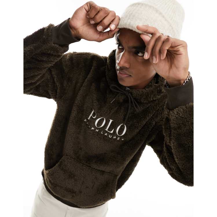 Ralph lauren sherpa hoodie shop