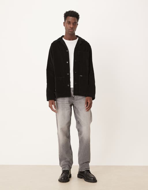 Polo Ralph Lauren logo heavyweight cord shacket in black, 2 of 5