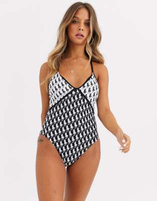 ralph lauren halter swimsuit