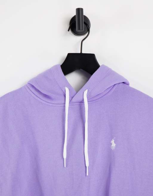 Polo Ralph Lauren logo sleeve hoodie in lilac | ASOS