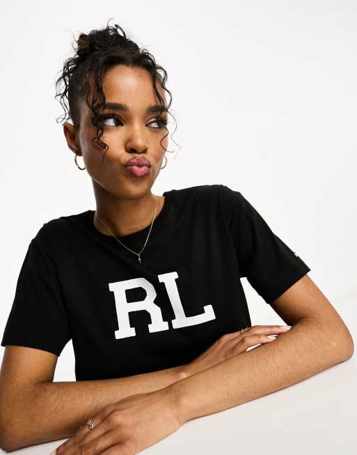 Polo Ralph Lauren logo t-shirt in black | ASOS