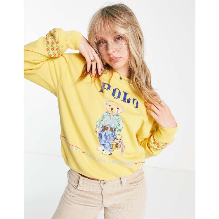 Ralph lauren women's yellow sweater sale