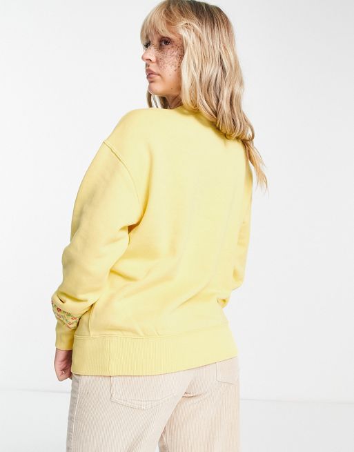 Polo Ralph Lauren Women Polo Ralph Lauren Sweatshirt Yellow Big
