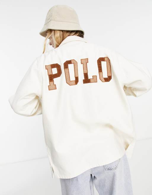 Polo Ralph Lauren long sleeve button down shirt in cream