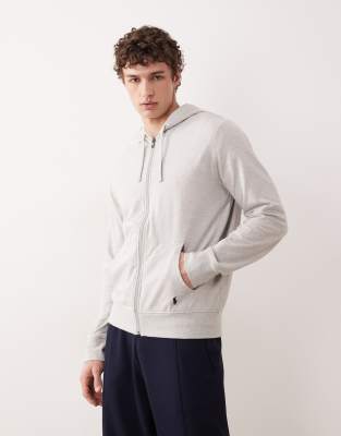 Polo Ralph Lauren long sleeve lounge hoodie in heather grey