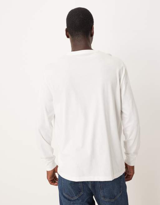 Polo Ralph Lauren long sleeve icon logo t-shirt in white