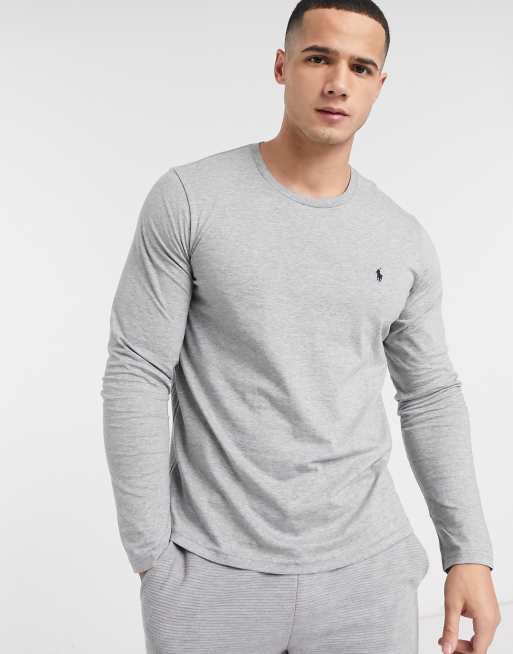 Ralph lauren grey store long sleeve polo