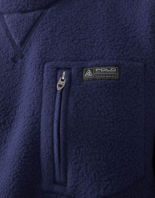 Polo Ralph Lauren long sleeve pullover in navy, 5 of 5