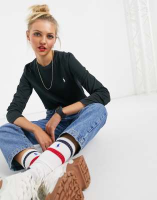 Polo Ralph Lauren Polo Ralph Lauren long sleeve t-shirt in black