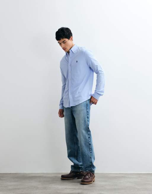 Polo Ralph Lauren longsleeve button up shirt in blue, 2 of 5