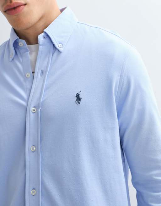 Polo Ralph Lauren longsleeve button up shirt in blue, 3 of 5