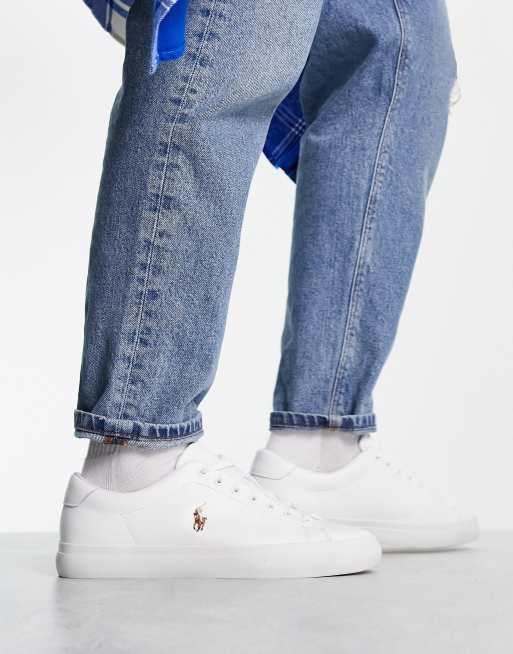 Polo Ralph Lauren Longwood Leather Sneakers with Pony Logo