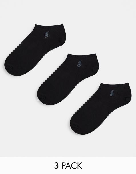 Polo Ralph Lauren - Lot de 3 paires de chaussettes de sport - noir - view 1