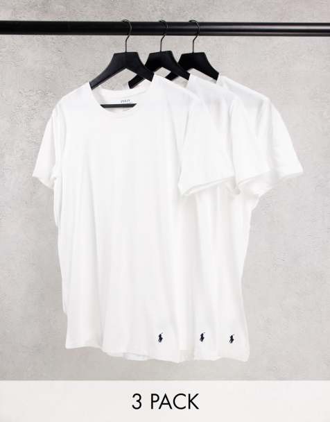 Polo Ralph Lauren - Lot de 3 t-shirts confort à logo emblématique - Blanc - view 1