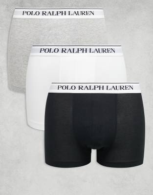 Polo Ralph Lauren - Lot de 3 boxers classiques avec taille à logo - Multicolore