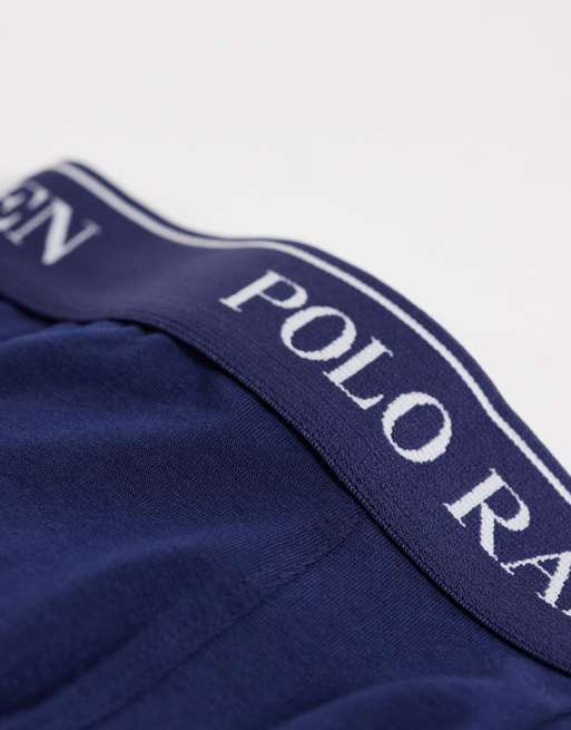 Polo Ralph Lauren - Lot de 3 boxers en coton stretch - Bleu marine, 2 de 3