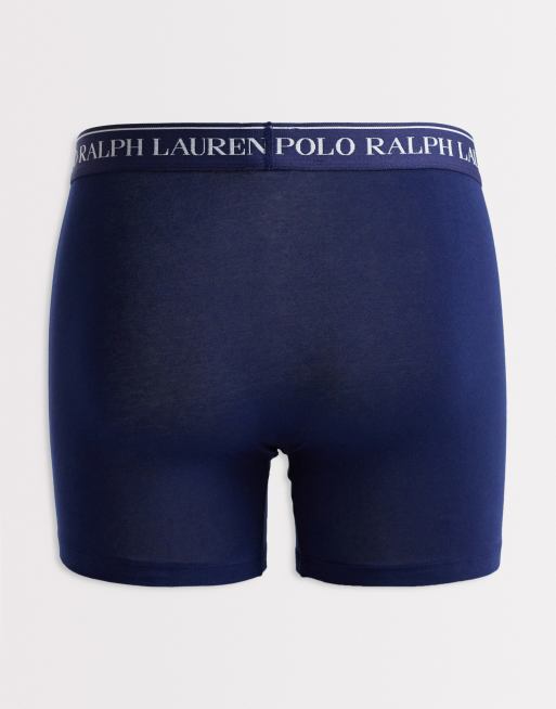 Polo Ralph Lauren - Lot de 3 boxers en coton stretch - Bleu marine, 3 de 3
