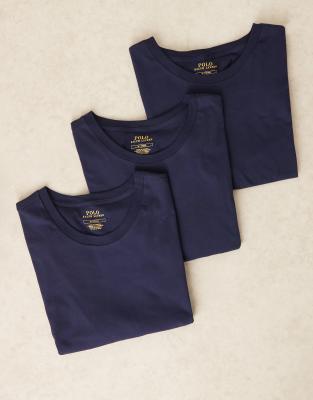 Polo Ralph Lauren - Lot de 3 t-shirts - Bleu marine