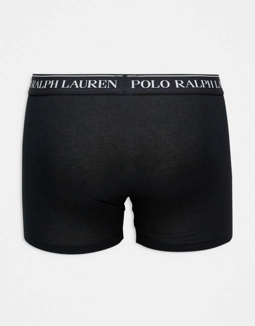 Polo Ralph Lauren - Lot de 5 boxers classiques à taille griffée - Noir, 2 de 3