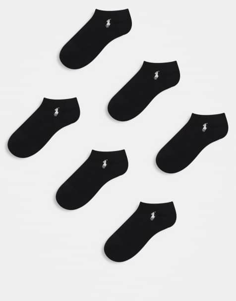 Polo Ralph Lauren - Lot de 6 paires de socquettes à logo - Noir - view 1