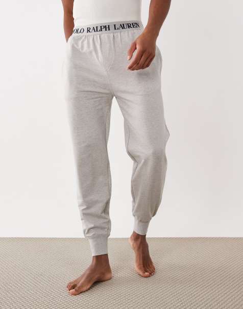 Polo Ralph Lauren - Lounge co-ord set met lange mouwen in gemêleerd grijs - view 1