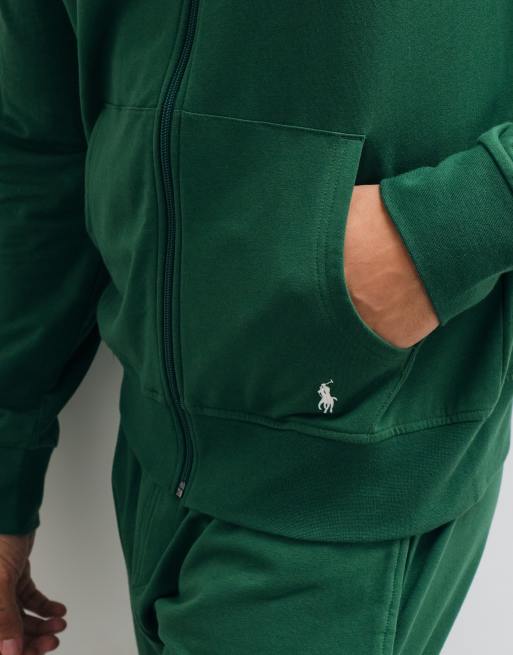 Polo Ralph Lauren lounge hoodie in green, 3 of 5