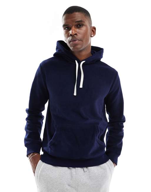 Polo Ralph Lauren lounge hoodie with hem logo in navy ASOS