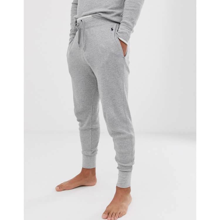 Polo Ralph Lauren lounge jogger in grey waffle | ASOS