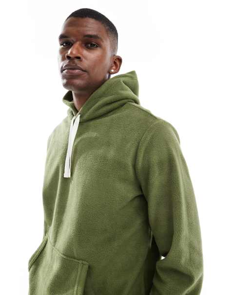 Polo Ralph Lauren – Lounge-Kapuzenpullover in Grün mit Logo am Saum - view 1