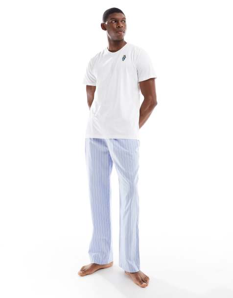 Polo Ralph Lauren lounge set in white/blue - view 1