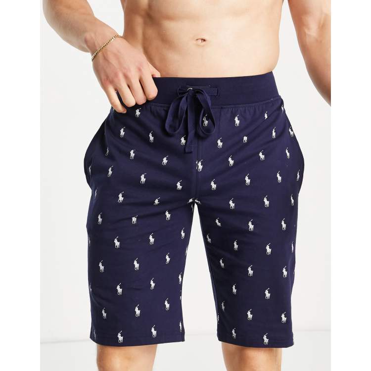 Ralph lauren shorts sales with logo all over