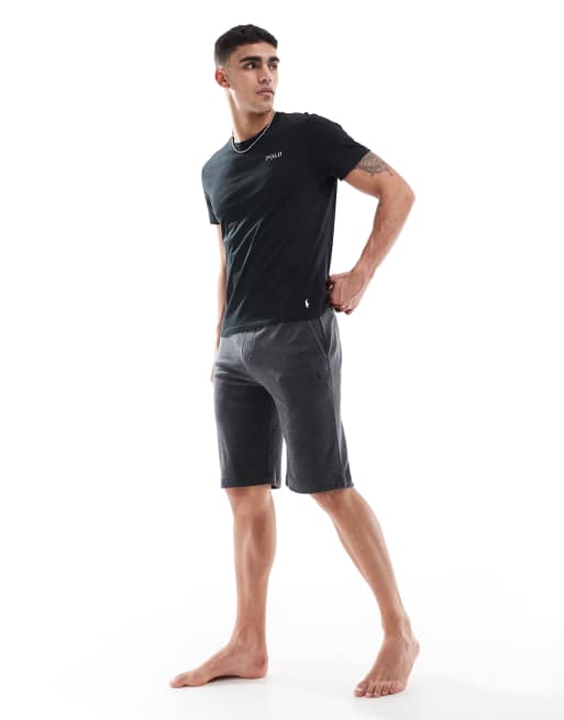 Polo Ralph Lauren lounge t-shirt in black, 2 of 4