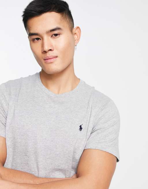 Polo Ralph Lauren lounge t shirt in grey with logo ASOS