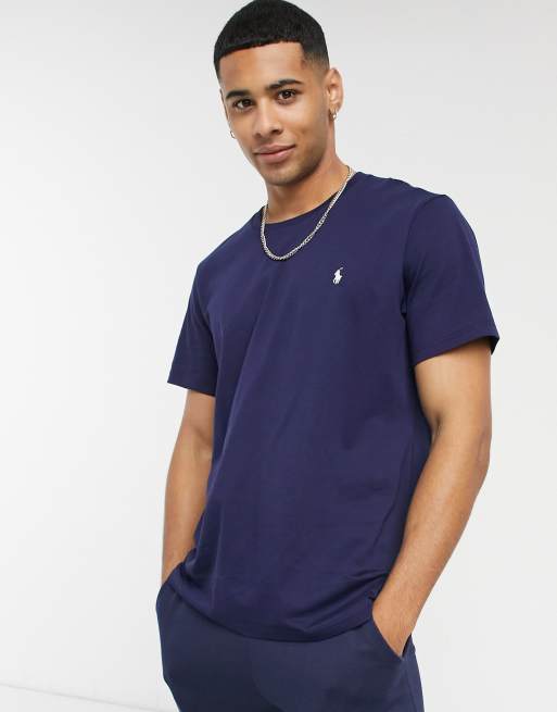 Polo Ralph Lauren lounge t shirt in navy with logo ASOS