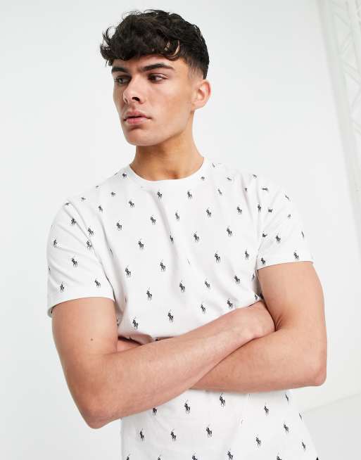 All over pony store polo shirt