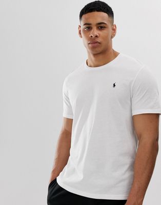 POLO RALPH LAUREN LOUNGE T-SHIRT IN WHITE WITH LOGO,714706745004